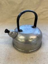Vintage Whistling Aluminium Camping Kettle