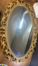 FRENCH BAROQUE ROCOCO STYLE WALL MIRROR ORNATE GOLD GILT FRAME