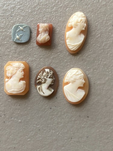 Vintage antique female cameo - vintage,
