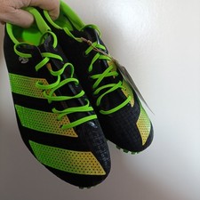 RRP £120 Adidas Adizero Finesse Sprint Spikes UK 6.5 Black Green Running BNWT