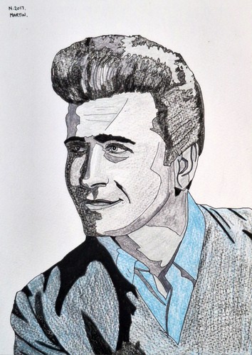 Johnny burnette hand drawn - johnny, hand-drawn