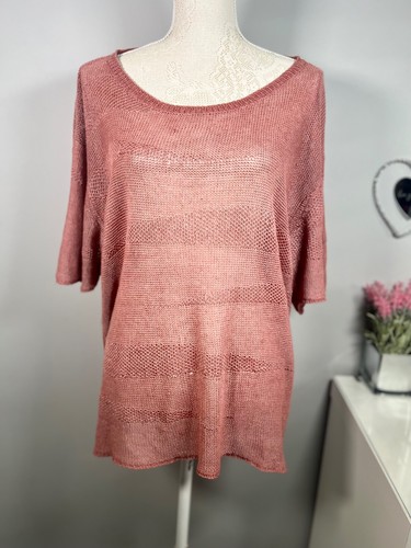 Poetry pink round neck - pink,