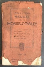 MORRIS COWLEY Car Operation