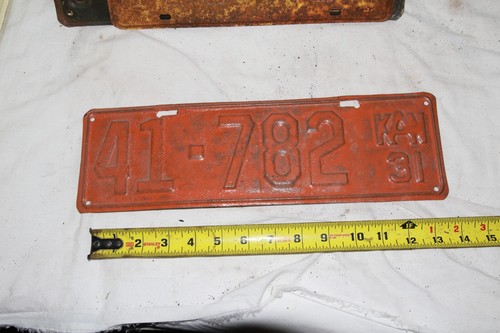 1931 kansas license - 1931,