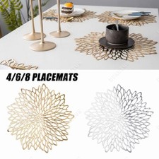 4/6/8x Placemats Set Chargers