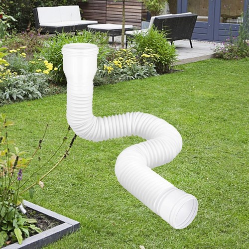 Flexible rain gutter downspout - flexible,