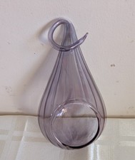Purple Glass Teardrop Hanging