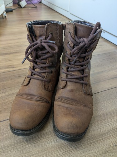 Brown leather nubuck - leather,