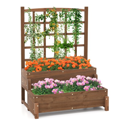 Wooden raised garden bed - wooden,
