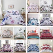 3 Piece Patchwork Quilted