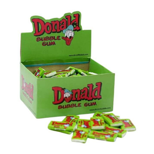 Donald chewing bubble gum - donald,