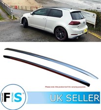VW GOLF MK7 2012-19 OEM STYLE ALUMINIUM ROOF RAILS RACK CROSS BARS SILVER FINISH