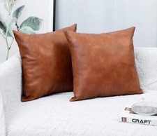 Goat Leather Throw Pillow