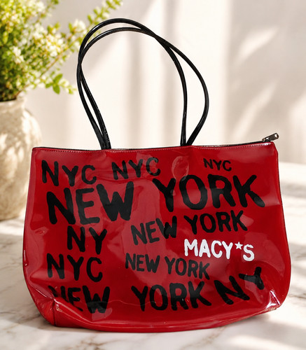 Macy women red - red, tote