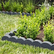 Flexi Curve Scalloped Garden Edging Rubber Landscape Scallop Lawn Border Edging