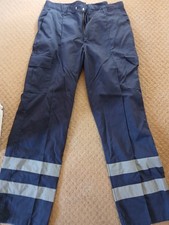 Navy Hi Viz Cargo Trousers  36R