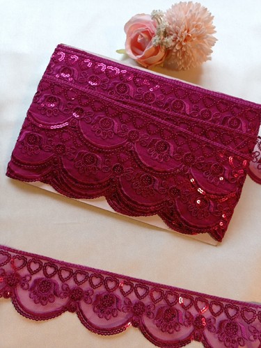 New3 yards crimson organza