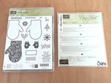 Stampin' Up Christmas Stamp Set Smitten Mittens & Many Mittens Dies  Cute Gloves