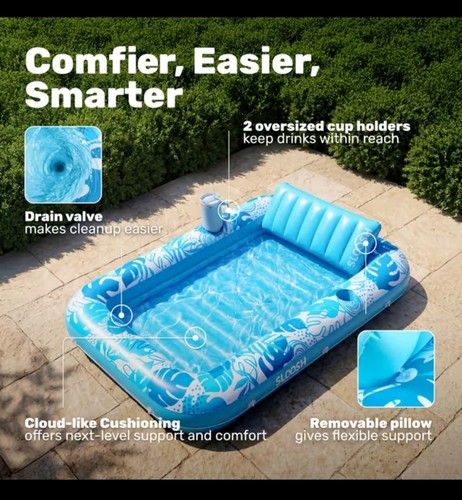Inflatable pool lounger - inflatable,