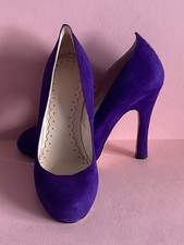 Agent Provocateur Purple Suede Vyvianne Heels  Size UK 5/EU 38  RRP £395
