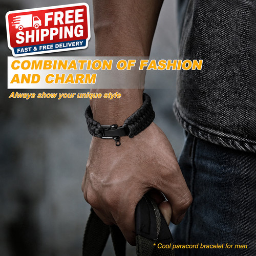 Survival paracord bracelet - paracord, 550