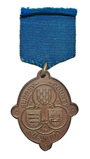 Antique Old Surrey Schools 1908 Regular Attendance Award Medal