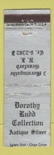 Matchbook Cover - Dorothy Rudd