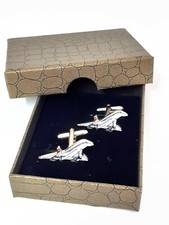 CONCORDE Aeroplane Pilots Cufflinks, Novelty in Gift Box. Mens Ref 11-48