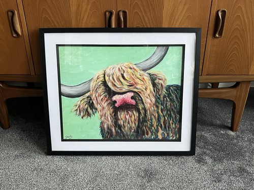 Original painting highland cow - painting,