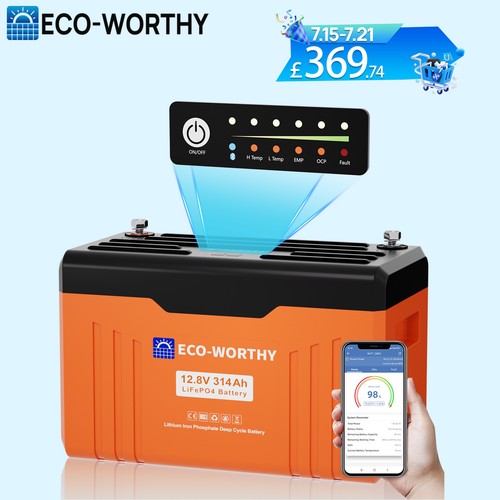 Eco worthy 12v 314ah - 314ah, lifepo4