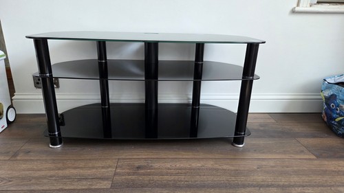 Black glass stand - glass,