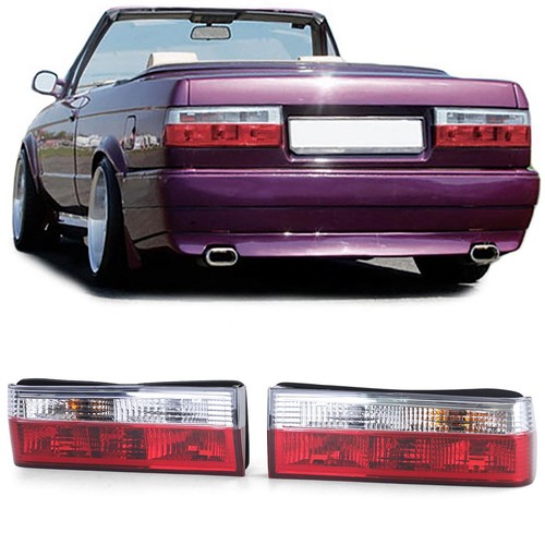 Pair red clear taillights - clear,