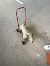 Vintage Pedigree Fox Terrier push Along