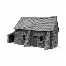 Stone Barn with Shelter - OO Gauge