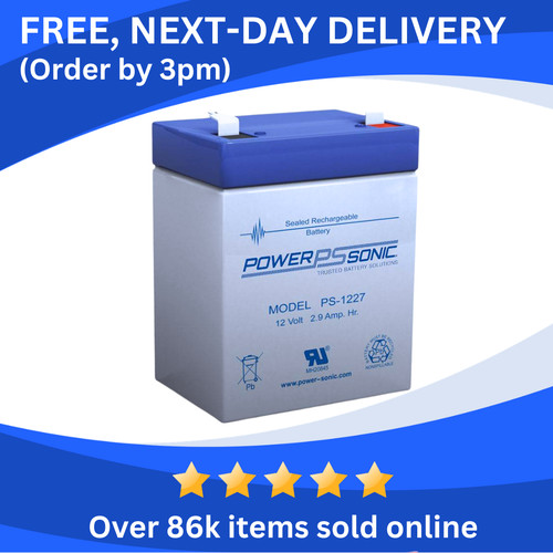 Powersonic 12v 9ah - 12v, (2.7ah)