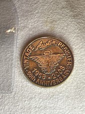 Bronze Medallion Souvenir Austin VINTAGE CAR Register 50th Anniversary 1958-2008