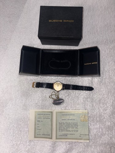 Vintage bueche girod 9ct gold - vintage,