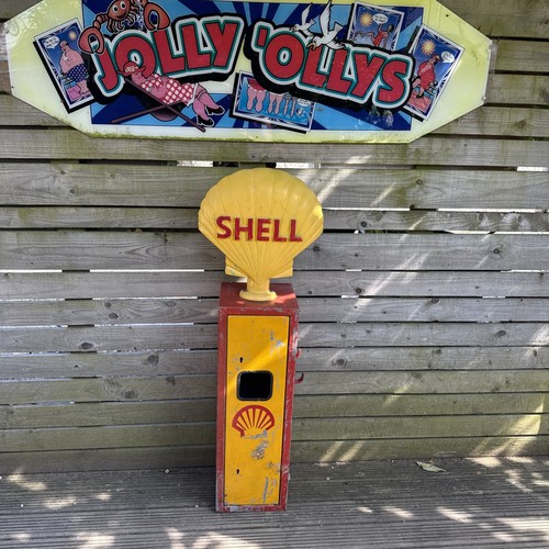 Vintage petrol pump shell - vintage,