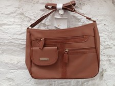 Nathalie Andersen Tan Organiser Shoulder /Crossbody Bag Brand New. Perfect Gift