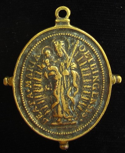 Vintage mary medal jesus - vintage,