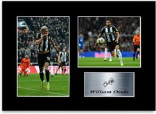 William Osula Newcastle Football Player A4 Signed Photo Mount Poster Wall Art