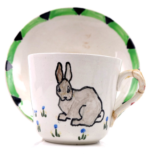 Scottish art pottery cup - art,