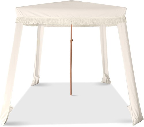 Beach cabana with - with, fringe