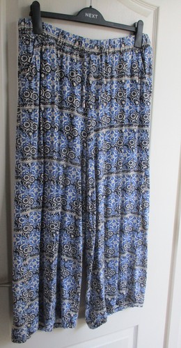 Ladies blue cropped wide - ladies,