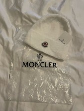 Moncler white Wool Beanie Hat