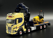 Scania riged flatbed truck