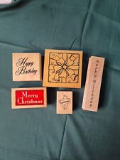 Wooden Block rubber stamps for
