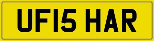 Fisher number plate - plate, u
