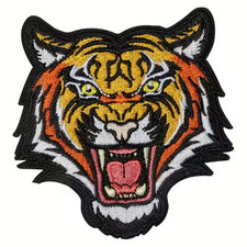 Tiger iron on patch badge