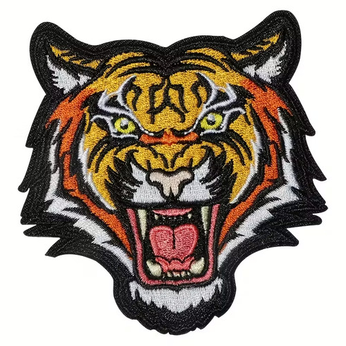 Tiger iron patch badge - tiger, on